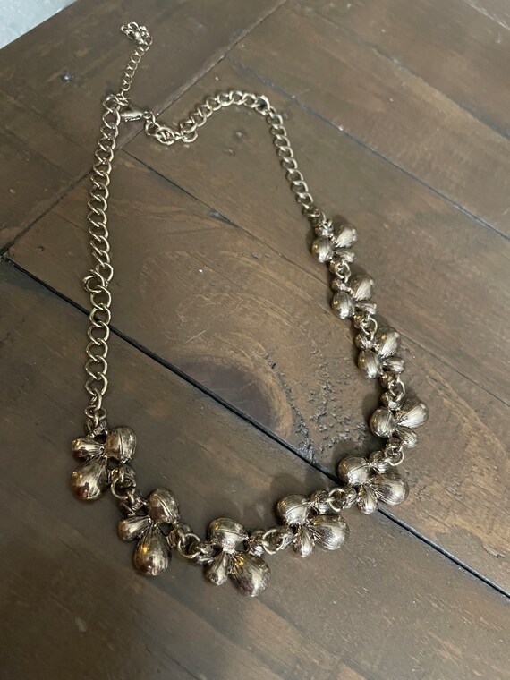 Ruby Red & White Colored Rhinestone Adjustable Ne… - image 4