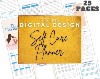 Pack planificateur d'auto-soins (bleu) imprimable