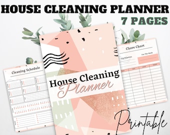 Planificateur de nettoyage de maison (imprimable)