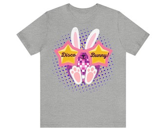 Rabbit T-Shirt |Disco Bunny T-Shirt | Rabbit Owner Gift | Funny Rabbit T-Shirt | Rabbit Lover Gift | Unisex Tee