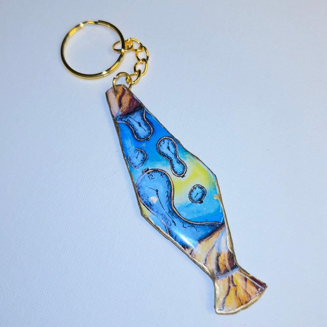 Melting Clock Lava Lamp KEYCHAIN inspired by Dali's Etsy