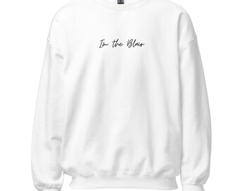 Broderad unisextröja med broderad logotyp och logotyp "I'm the Blair"-motiv