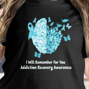 I will remember for you Addiction Recovery Awareness PNG SVG