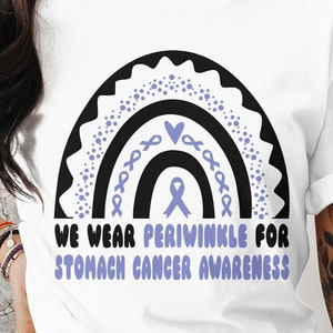 we wear periwinkle for stomach cancer awareness png svg