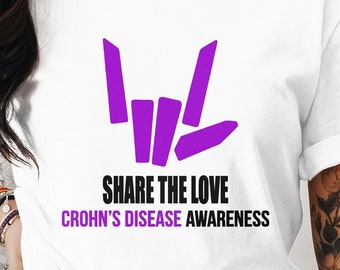 share the love Crohn's Disease Awareness png svg