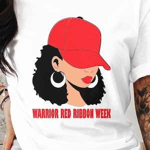 warrior red ribbon week png svg