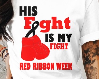 his fight is my fight red ribbon week png svg