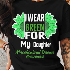 Je porte du vert pour ma fille, Sensibilisation aux maladies mitochondriales png svg