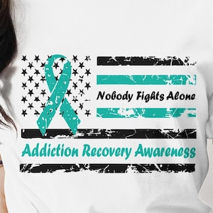 nobody fights alone addiction recovery awareness png svg