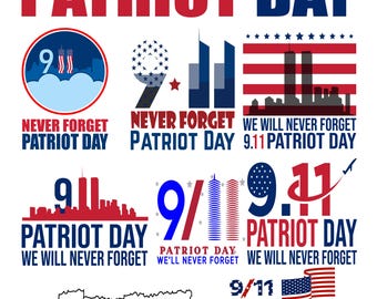 Patriot Day 9/11 SVG PNG Bundle (Digital Download)