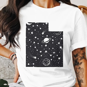 Utah State Map Celestial PNG SVG: Digital Cut File
