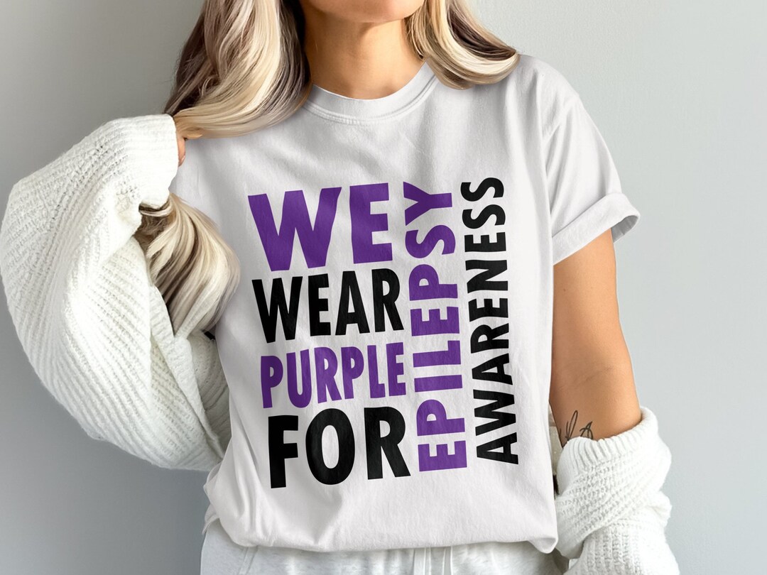 Purple Flowers Epilepsy Awareness Light Scarf