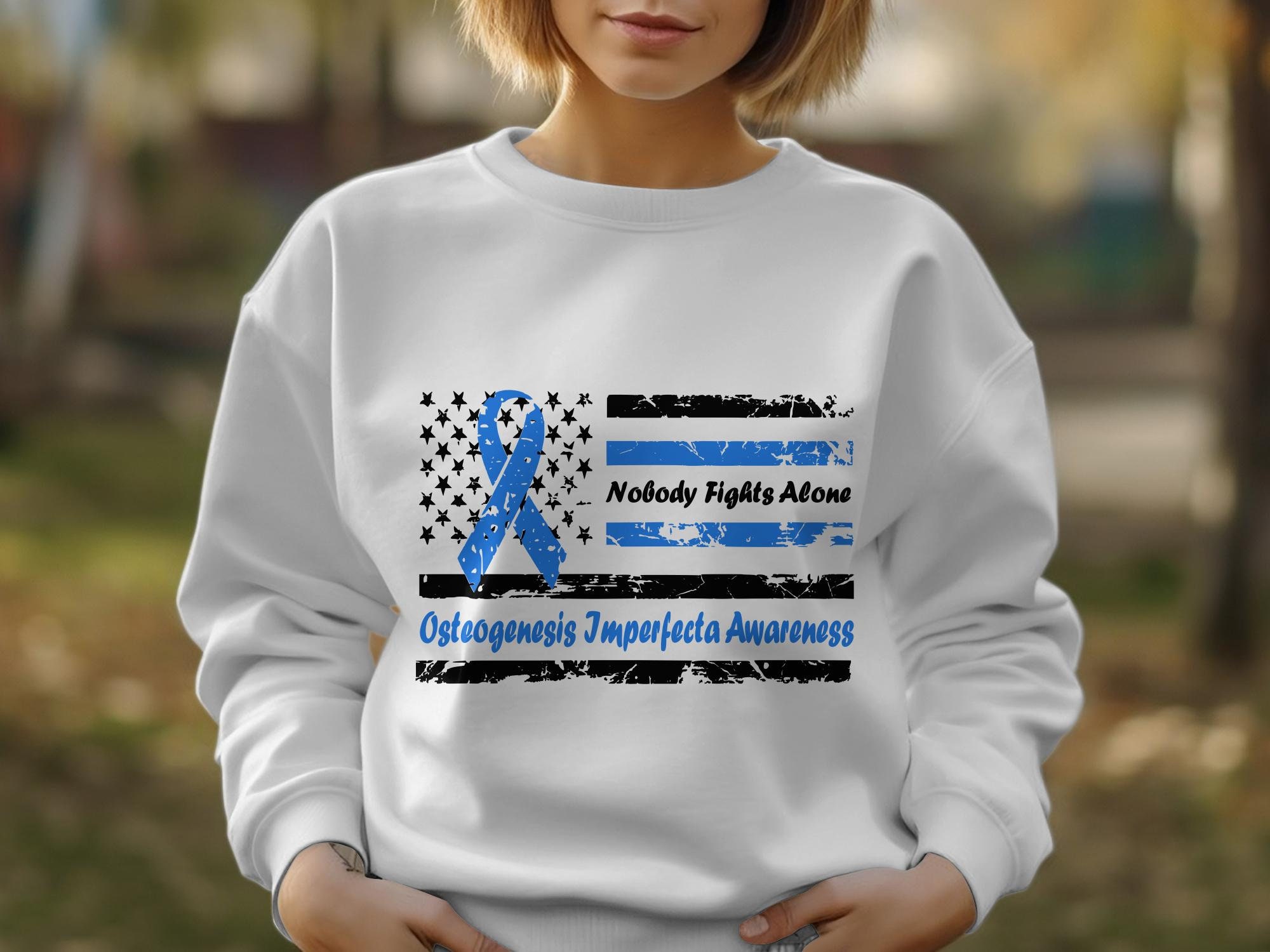 nobody fights alone Osteogenesis Imperfecta awareness svg png