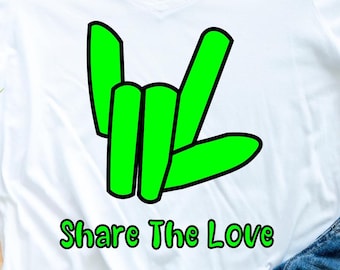 Share The Love svg png , Love Hand svg png , Love shirt gift svg png , Digital File svg png