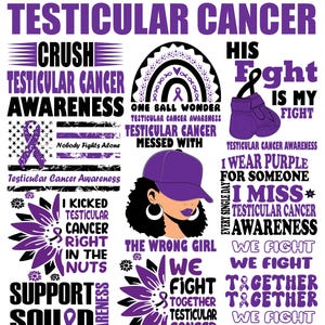 Testicular Cancer Awareness Bundle Svg png , Testicular Cancer svg png , support fight Survivor Testicular Cancer svg png