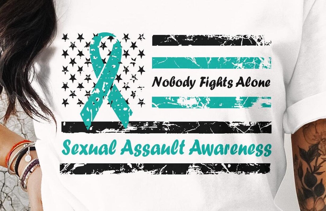 Nobody Fights Alone Sexual Assault Awareness Png Svg - Etsy