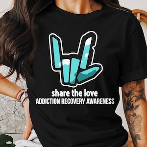share the love Addiction Recovery Awareness png svg