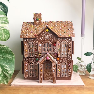 2021 Villa (A4) - Gingerbread house template for A4 paper (Europe and Australia standard size paper)