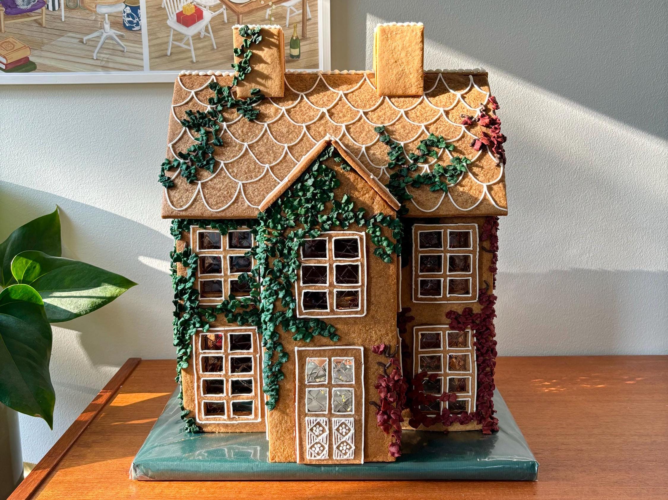 GuiZha Kit Pittura Case Di Pan Di Zenzero: 6 Statuette In Ceramica Per Natale Fai Da Te Con Colori Inclusi