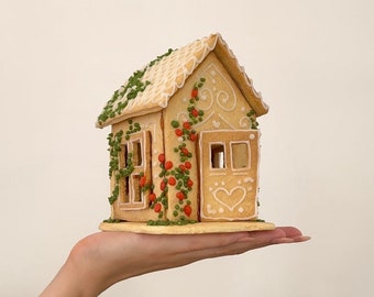 The tiny house (A4) - Gingerbread house template for A4 paper (Europe and Australia standard size paper)