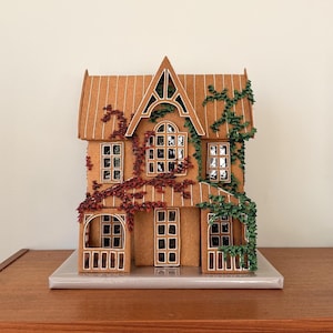 Den viktorianska villan - mall för pepparkakshus