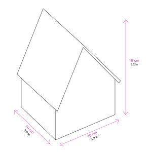 The tiny house A4 Gingerbread house template for A4 paper Europe and Australia standard size paper image 4