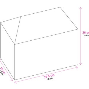 The Orangery Le Gingerbread house template for Letter paper North America standard size paper image 4