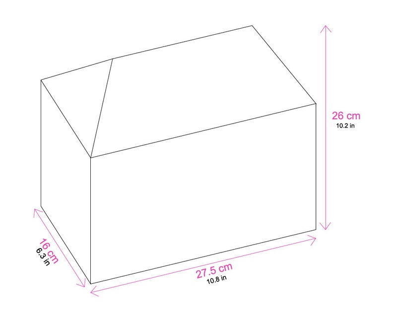 The Orangery Le Gingerbread house template for Letter paper North America standard size paper image 4