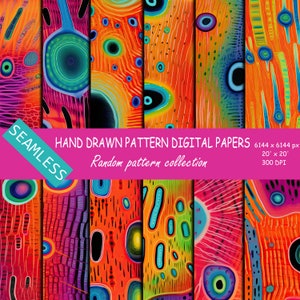 Orange Odyssey digital paper pack