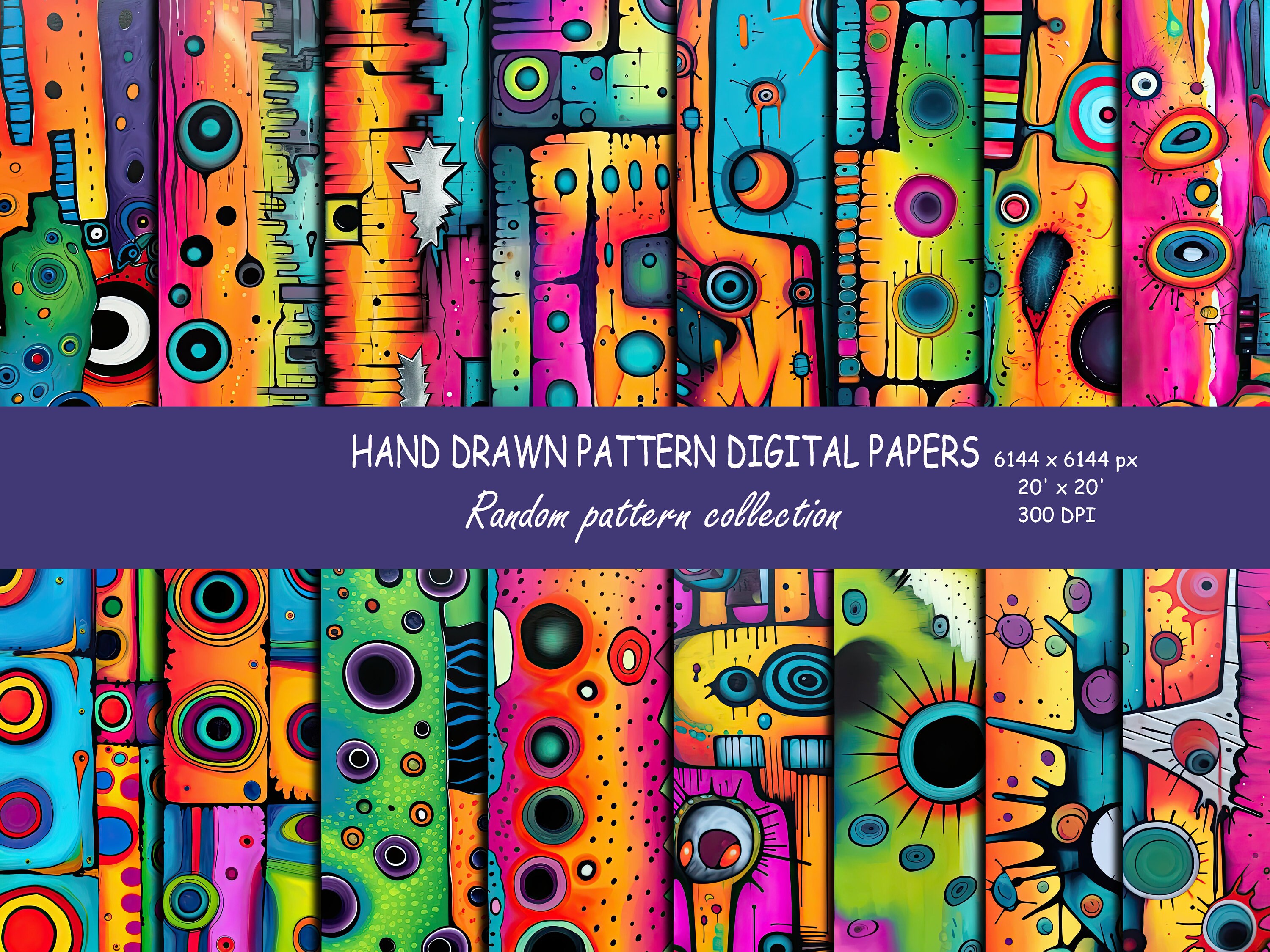 Abstract Alchemy Digital Paper Pack - Etsy