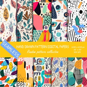 Endless possibilities: Digital Printable Paper Pack with 10 Patterns