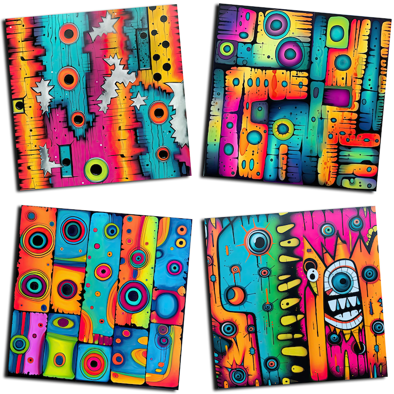 Abstract Alchemy Digital Paper Pack - Etsy