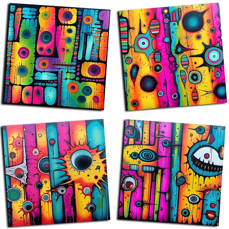 Abstract Alchemy Digital Paper Pack - Etsy