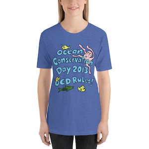 New Girl Ocean Conservation Day 2013 T-shirt- OCD Rules- Jessica Day