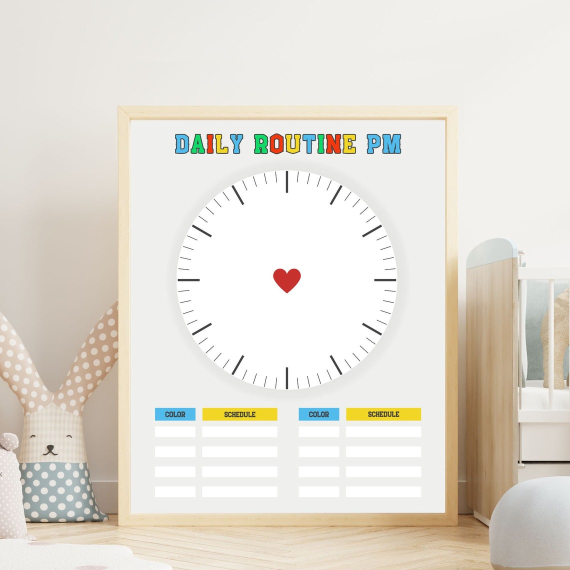 Daily Routine Clock Routine Clock for Kids Print at Home Preschool Daily Routine Clock Routine Clock for Kids Print at Home Preschool