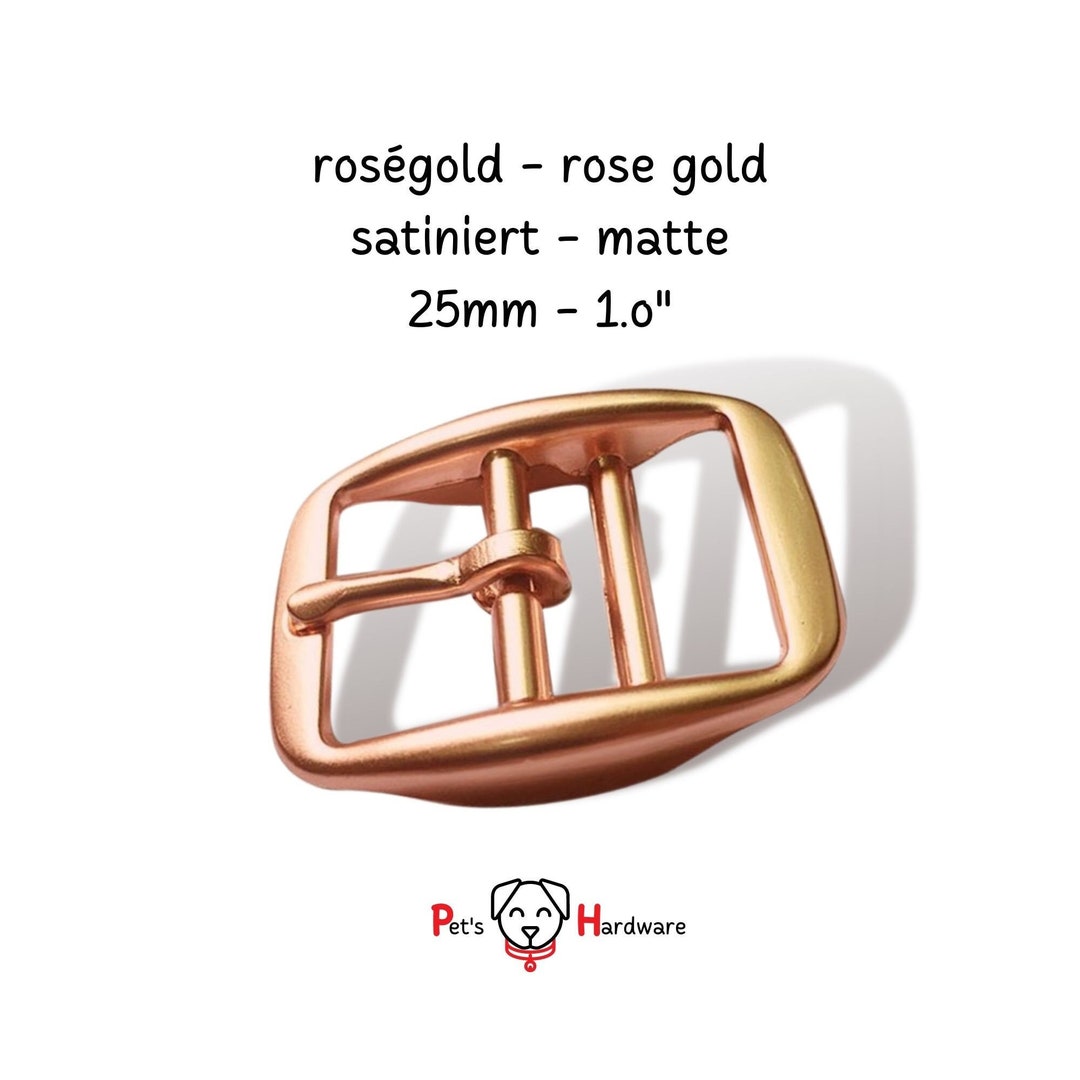 Roller Buckle Dog Collar Hardware Metal Buckle Rose Gold Etsy
