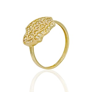 14K Gold Rose Flower Ring, 14k gold jewelry