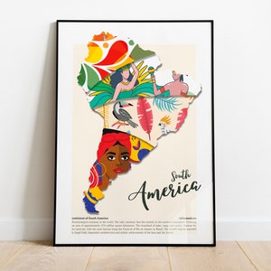 Wereldkaart kunst aan de muur Zuid-Amerika afdrukbare, Zuid-Amerika wereldkaart kunst aan de muur, kunst aan de muur woonkamer, afdrukbare muur kunst, eetkamer kunst