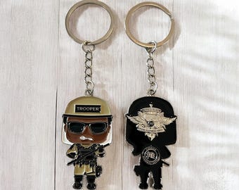 Florida Highway Patrol Quick Response Force Mini Trooper Keychain V2