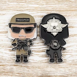 Florida Highway Patrol FHP Funko Pop Mini QRF State Trooper Challenge Coin