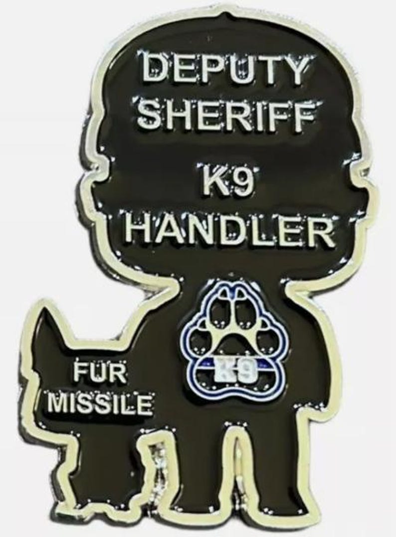 Deputy Sheriff K9 Handler Challenge Coin V2 - Funko Pop Style - Etsy