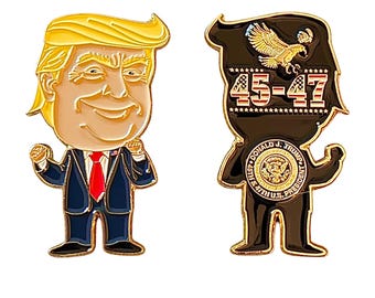 Dancing President Donald Trump 2-inch Challenge Coin Limited Edition Funko Pop