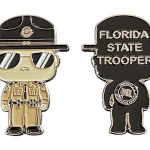 Florida Highway Patrol FHP Funko Pop Mini State Trooper Challenge Coin Police Officer Child