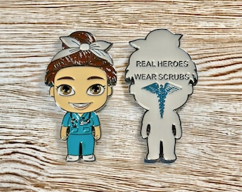 I veri eroi indossano il camice Funko Pop Mini Infermiere Moneta Sfida Medico Ospedale Medicina Terapista Respiratorio Infermiere Registrato RN