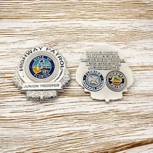 Florida Highway Patrol FHP Junior Trooper Badge Challenge Coin Officer Police Shield