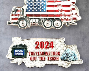 President Trump American Garbage Truck Challenge Coin