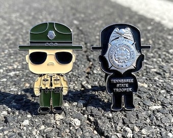 Tennessee Highway Patrol Trooper Challenge Coin V1 - Funko Pop Style