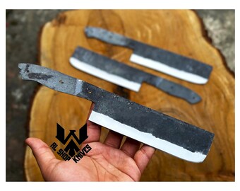 Custom Handmade Kitchen Knife Slicer Blank Blade, Chef Knife Blank Blades, Hand Forged Chef knives Gift for Husband, Knife material USA