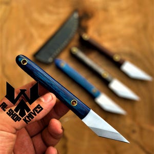 Handmade D2 Steel Easy To Carry Utility knife, Kiridashi knife, Hand Forged Camping Knives, Knife for Women, Birthday Gift, Christmas Gift