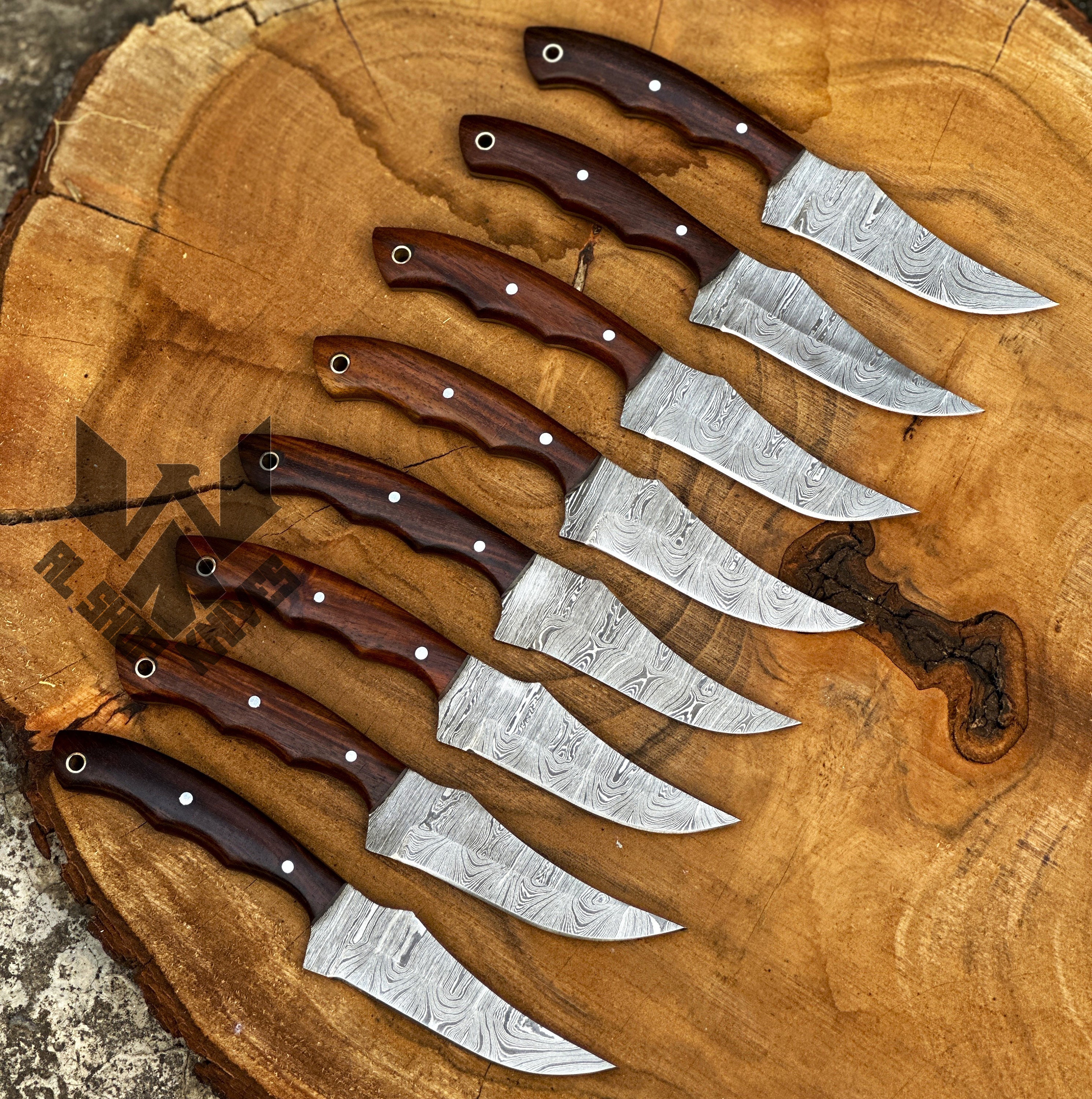 Wood Knife Scales - Rustic Log Originals